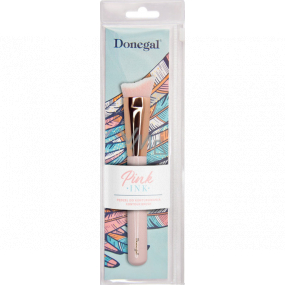 Donegal Pink Ink contour brush with synthetic velvet bristles 16,5 cm