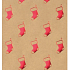 Zöwie Gift wrapping paper 70 x 150 cm Christmas Shining Moments natural red stocking