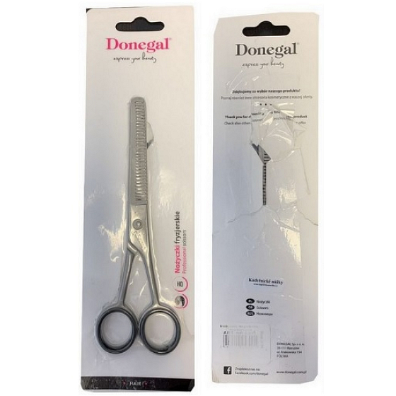 Donegal Double sided hairdressing scissors, length 15,5 cm, blade length 6,5 cm Damaged packaging