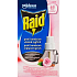Raid Rose and Sandalwood electric vaporizer liquid mosquito repellent refill 45 nights 27 ml