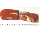 Jasper red Tumbled natural stone 220 - 280 g, 1 piece, full care stone
