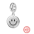 Sterling silver 925 Smiley - American Dream - Smile, you are beautiful, bracelet pendant symbol