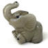 VeMDom Elephant decorative candle 6 x 6,5 cm