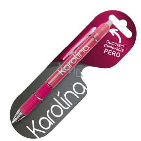Nekupto Rubber pen with name Karolína