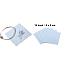 Cleaning cloth - silver cloth blue 8 x 8 cm 10 pieces