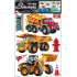 Wall stickers construction machinery 60 x 42 cm