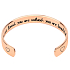Stainless steel bracelet gold-plated with engraving You are loved..., open cuff, 2.5 mm