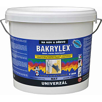 Bakrylex Universal Matt V2066 Paint for Wood and Metal 0100 White, 5 kg