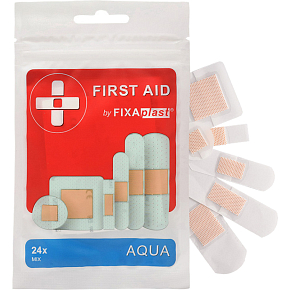 Fixaplast First Aid Aqua mix bandages, 24 pcs