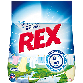REX laundry powder Amazonia Freshness 20 washes