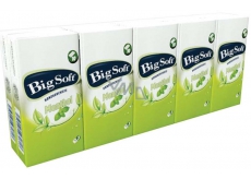 Big Soft Menthol handkerchiefs 3 layers perfumed with the scent of menthol 10 x 10 pieces