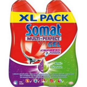 Somat Multi-Perfect Gel Express Power Anti-Grease Dish Gel 2 x 650 ml