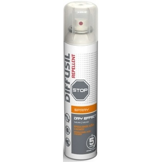 Diffusil Dry Touch repellent against mosquitoes and ticks is 150 ml