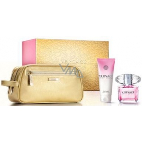 Versace Bright Crystal eau de toilette 90 ml + body lotion 100 ml + bag, gift set for women