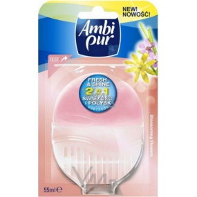 Ambi Pur Fresh & Shine 2in1 Blossoming Flowers toilet block 55 ml