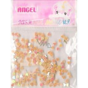 Angel Nail Decorations Hearts Beige 1 Pack