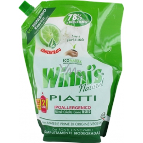 Winnis Eko Piatti Lime concentrated hypoallergenic dishwashing detergent 1 l