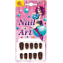 Self-adhesive nail decorations brown 12 16 x 8 cm 1281