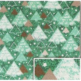 Nekupto Gift wrapping paper 70 x 200 cm Christmas Green trees