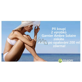 DÁREK Garnier Ambre Solaire Sensitive Advanced mléko po opalování 200 ml