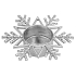 Yankee Candle Twinkling Snowflake candlestick snowflake for tea candle