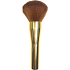 Cosmetic brush with synthetic bristles for powder gold handle rusty hair 15,5 cm 066