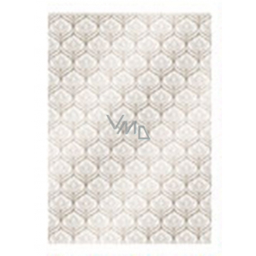 Ditipo Gift wrapping paper 70 x 200 cm white with beige pattern