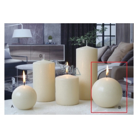 Lima Ice pastel candle creme ball 100 mm 1 piece