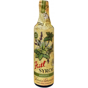 Kitl Syrob Bio Mint syrup for homemade lemonade, from freshly shredded mint, grown in Bio quality 500 ml
