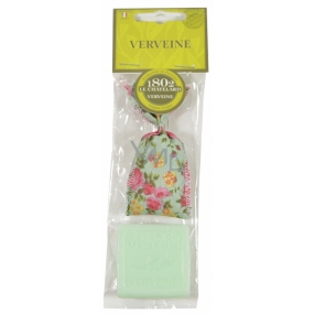 Le Chatelard Verbena cloth bag filled with fragrant mixture 7 g + French natural soap from Marseille 30 g, cosmetic set