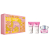 Versace Bright Crystal eau de toilette for women 50 ml + body lotion 50 ml + shower gel 50 ml, gift set