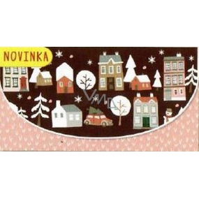Nekupto Greeting card envelope for money Christmas 116 x 220 mm Houses