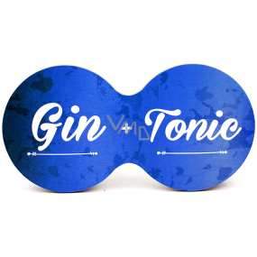 Nekupto Double Cork Coaster Gin + Tonic 19 x 9.5 x 0.3 cm