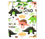 Nekupto Gift paper bag 23 x 18 x 10 cm Dinosaurs 1820 50 KFM