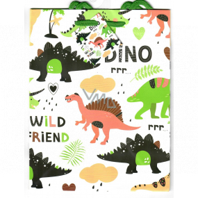Nekupto Gift paper bag 23 x 18 x 10 cm Dinosaurs 1820 50 KFM