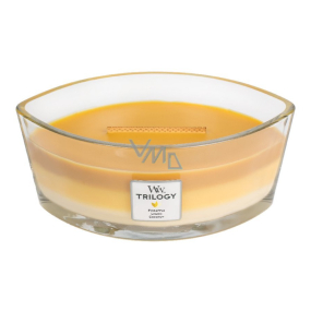 WoodWick Trilogy Fruits of Summer - Scented Candle with Wooden Wide Wick and Lid Boat 453 g