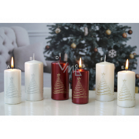 Lima Christmas tree candle white cylinder 60 x 120 mm 1 piece