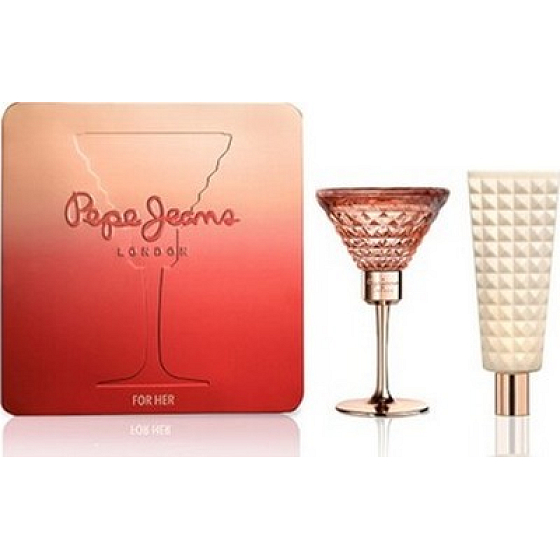 Pepe Jeans London Pepe Jeans for Her perfumed water 80 ml + body lotion 80 ml, gift set