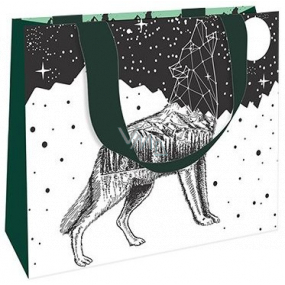 Nekupto Gift paper bag 23 x 17,5 x 10 cm Wolf 1856 LFM