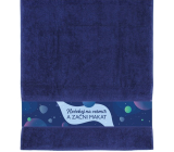 Albi Towel Don't Wait for the Universe Dark Blue 90 x 50 cm