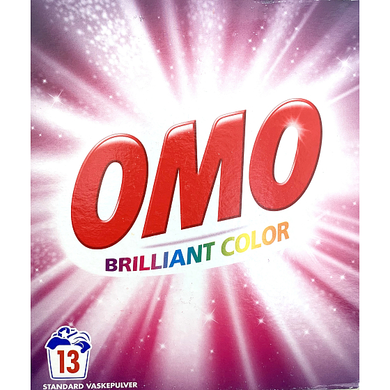 Omo Brilliant Color washing powder, coloured 13 doses 0,91 kg