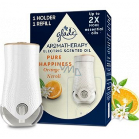Glade Aromatherapy Elektric Scent Oil Pure Happiness Orange + Neroli electric air freshener set 20 ml