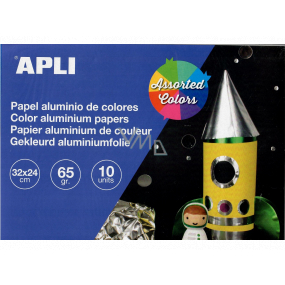Apli Paper metallic mix colour block 32 x 24 cm 10 sheets