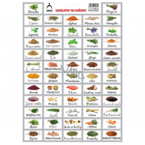 Arch Stickers for spices pictures Basil 24 x 34 cm SK