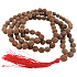 108 Mala Shiva Rudraksha, meditation jewellery, natural Indian seeds, knotted, elastic, handmade, tassel 8 cm, bead 7-8 mm