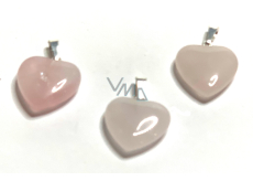 Rose Heart Pendant natural stone 1,5 cm 1 piece, stone of love