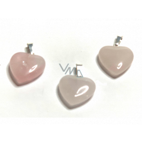 Rose Heart Pendant natural stone 1,5 cm 1 piece, stone of love