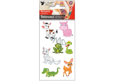 Tattoo decals Happy animals 10,5 x 6 cm