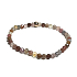 Spinel coloured facet bracelet elastic natural stone 4 mm / 16 - 17 cm