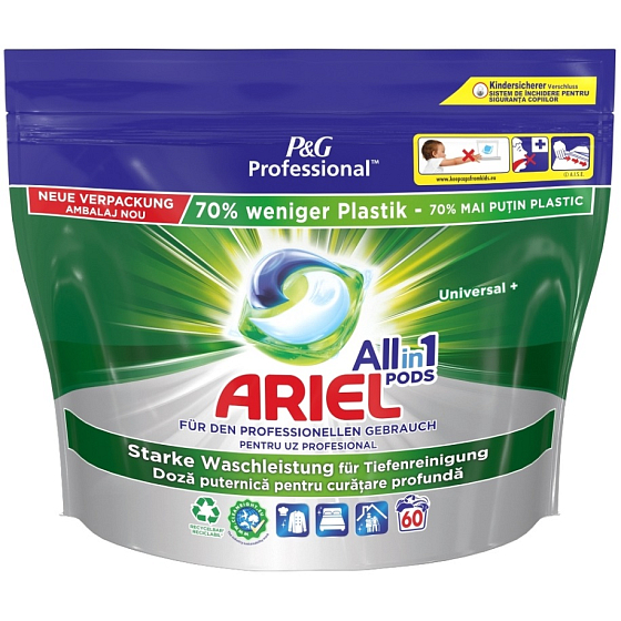 Ariel All in 1 Pods Regular gel capsules universal for washing 60 pieces